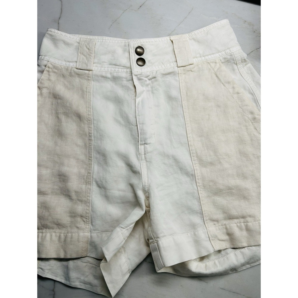 Wrap London Shorts Contrast-fabric shorts TENCEL™ lyocell & linen - Picture 6 of 13